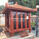 Gazebo Kayu Jati Full Kaca Atap Genteng Ukuran 25x3 Meter 600x450 1 1