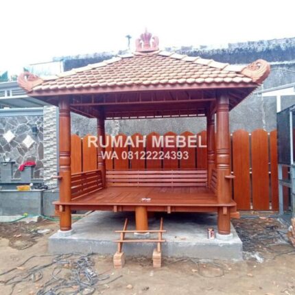 Gazebo Kayu Jati Minimalis Ukuran 2x3 Meter 600x600 1 1