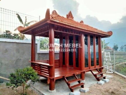 Gazebo Kayu Jati Model Terbaru Ukuran 2x4 Meter 600x450 1 1