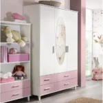 Lemari Pakaian Anak Perempuan 3 Pintu Warna Pink 1 600x600 1 1