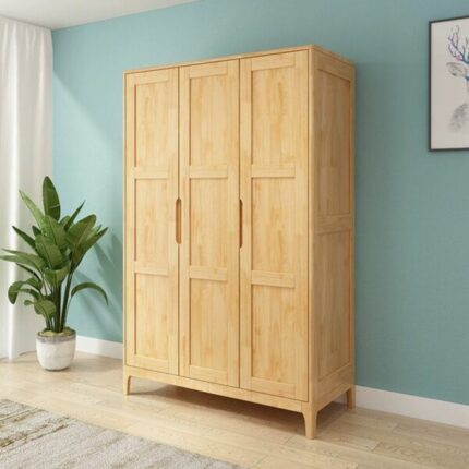 Lemari Pakaian Kayu Minimalis 3 Pintu Natural 600x600 1 1