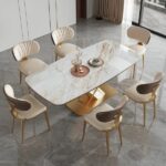 Meja Makan Marmer 6 Kursi Modern Mewah 600x600 1 1
