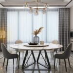 Meja Makan Marmer Bundar Mewah 4 Kursi 600x600 1 1