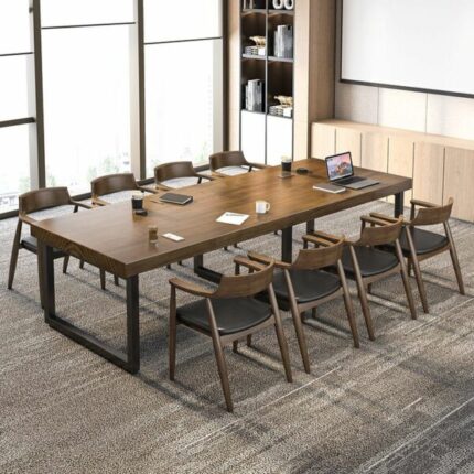 Meja Meeting Minimalis Kayu Jati 8 Kursi 600x600 1 1