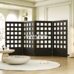 Pembatas Ruangan Kayu Jati 4 Panel 600x600 1 1