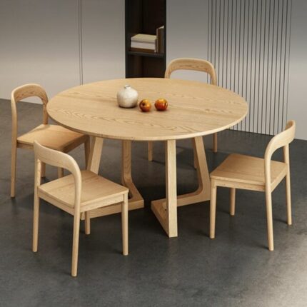 Set Meja Makan Minimalis Bundar 4 Kursi 1 600x600 1 1