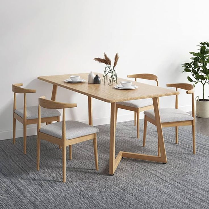 Meja makan jati modern minimalis
