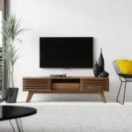 Meja TV Minimalis Modern Kayu Jati - Gambar 2