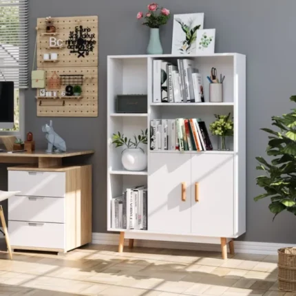 httpswww.indofurnia.comwp contentuploads202207Rak Buku Dari Kayu Warna Putih Duco 600x600 1