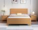tempat tidur kayu minimalis dengan nakas set matching