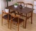 Set Meja Makan Jati Minimalis 4 Kursi