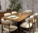 Meja makan jati 6 kursi minimalis modern