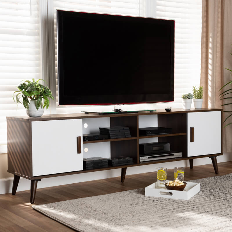 Meja TV Minimalis Kayu Jati Model Modern Terbaru