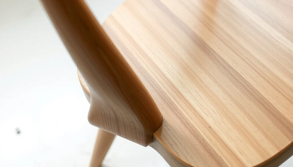 Detail sambungan dan finishing natural pada kursi makan kayu jati