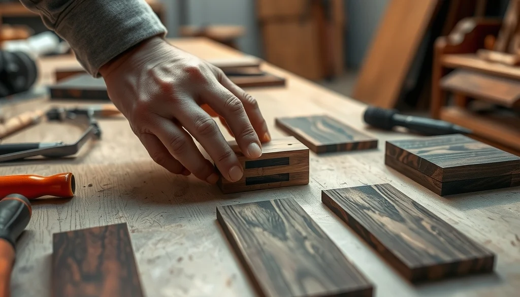 Pemeriksaan sambungan dan sampel finishing furniture kayu jati