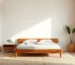 tempat tidur jati low profile
