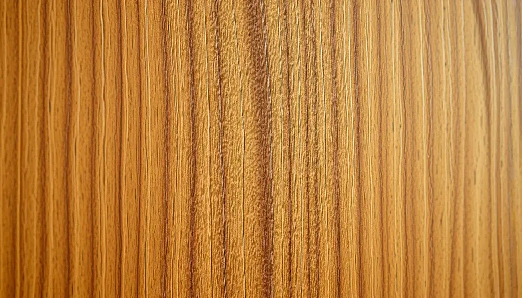 Detail serat dan finishing natural pada kabinet kayu jati