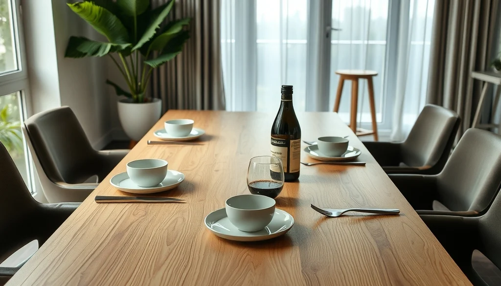 Meja makan jati dengan finishing polyurethane satin untuk pemakaian harian