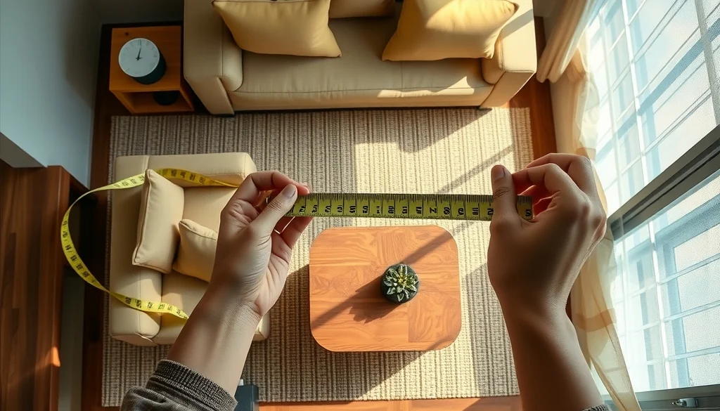 Mengukur ruang tamu sebelum memilih ukuran furniture kayu
